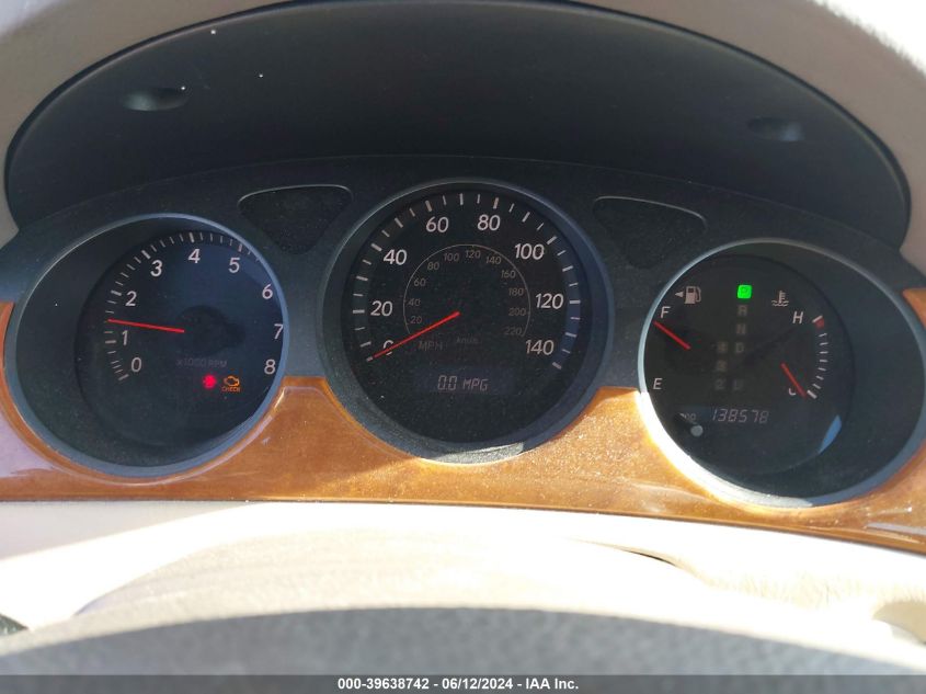 2005 Lexus Es 330 VIN: JTHBA30GX55074734 Lot: 39638742