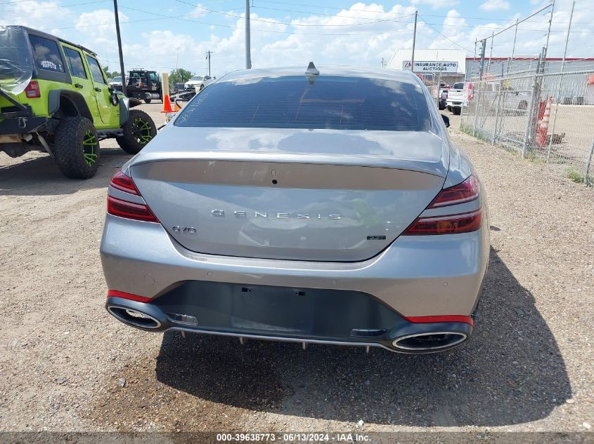 2023 Genesis G70 3.3T Rwd VIN: KMTG54TE7PU113544 Lot: 39638773