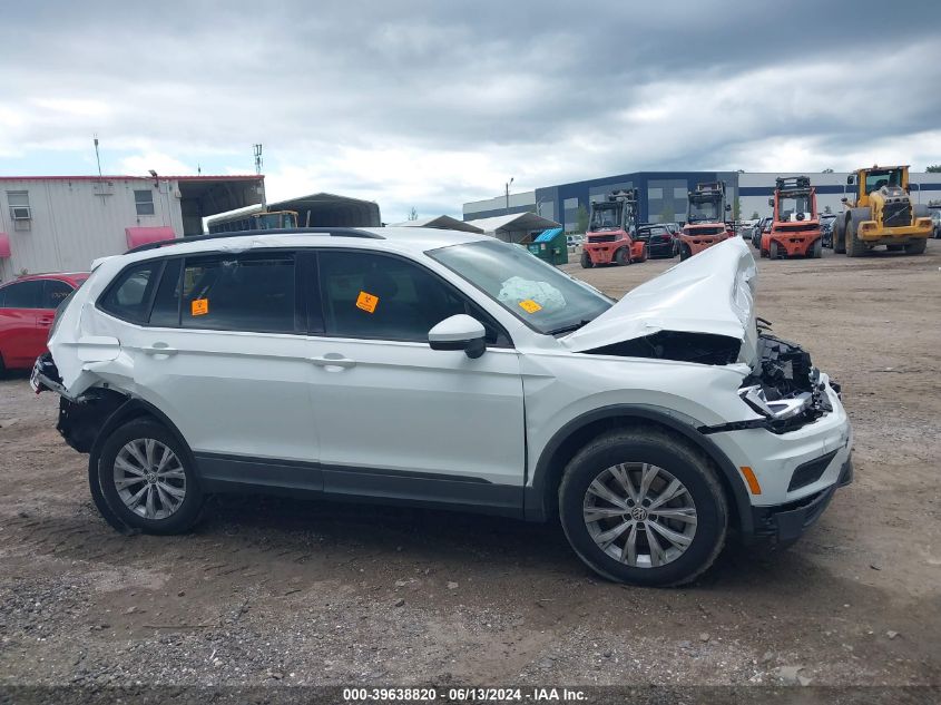 2019 Volkswagen Tiguan 2.0T S VIN: 3VV1B7AX8KM183605 Lot: 39638820