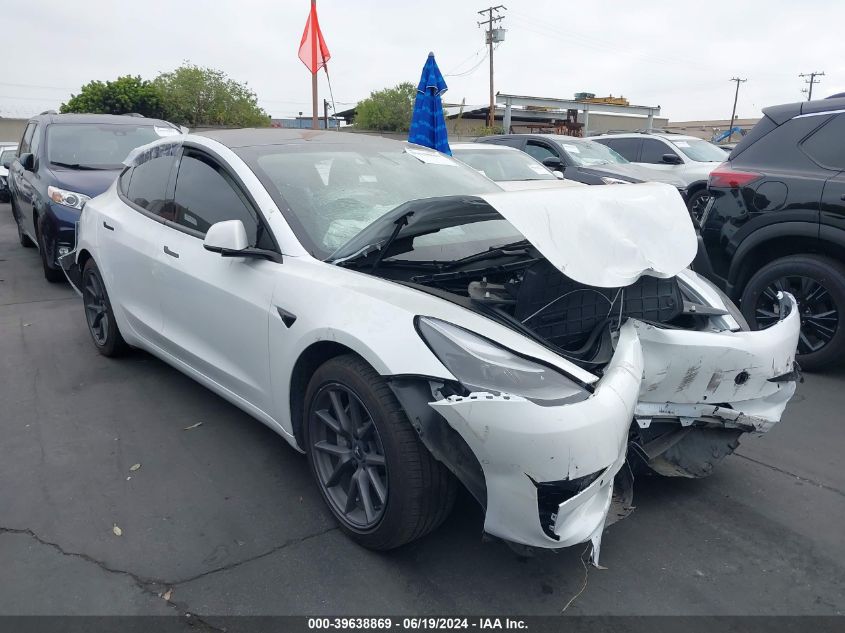 2022 Tesla Model 3 Long Range Dual Motor All-Wheel Drive VIN: 5YJ3E1EB7NF193304 Lot: 39638869