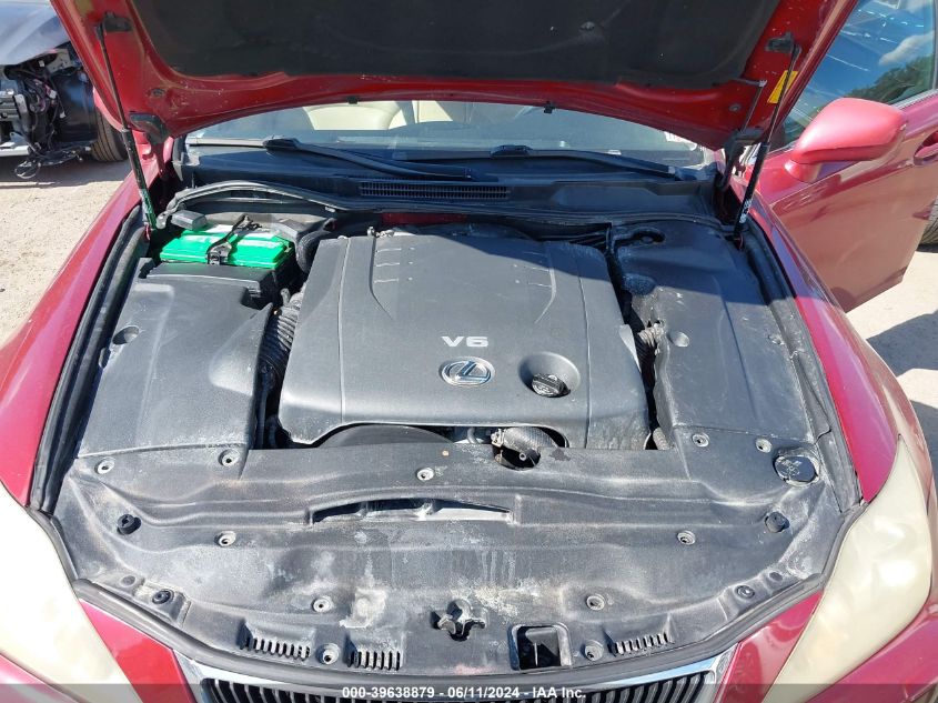 2008 Lexus Is 250 VIN: JTHCK262485021961 Lot: 39638879