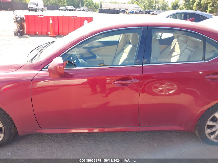 2008 Lexus Is 250 VIN: JTHCK262485021961 Lot: 39638879