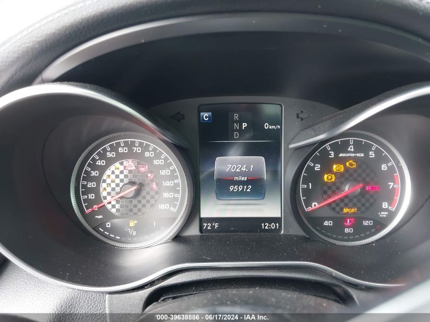 2017 Mercedes-Benz Amg C 43 4Matic VIN: WDDWJ6EB5HF449872 Lot: 39638886