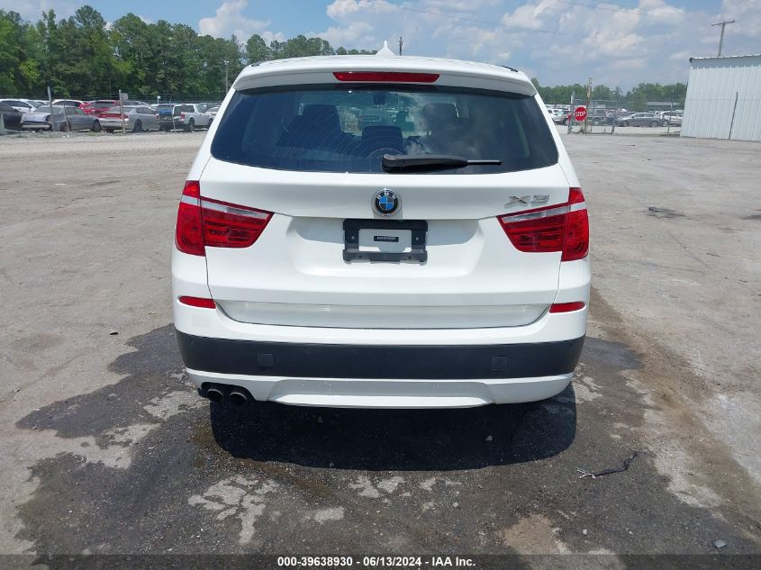 2012 BMW X3 xDrive28I VIN: 5UXWX5C51CL720306 Lot: 39638930