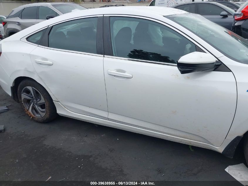 2019 Honda Insight Ex VIN: 19XZE4F56KE005054 Lot: 39638955