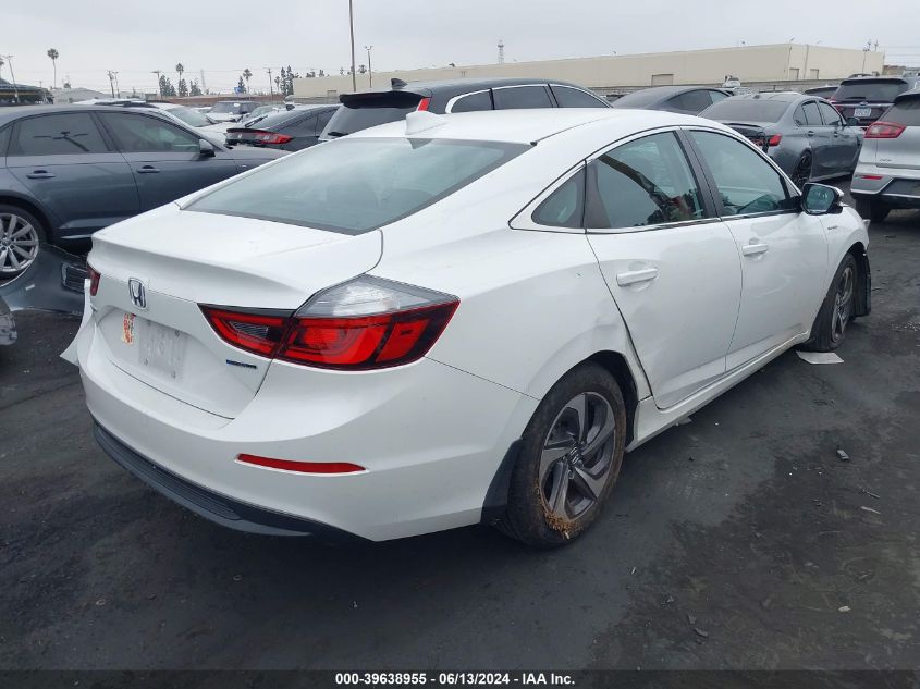 2019 Honda Insight Ex VIN: 19XZE4F56KE005054 Lot: 39638955