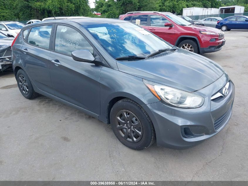 2013 Hyundai Accent Gs VIN: KMHCT5AE0DU092894 Lot: 39638958