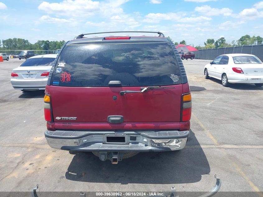 2006 Chevrolet Tahoe Ls VIN: 1GNEC13ZX6R111308 Lot: 39638962