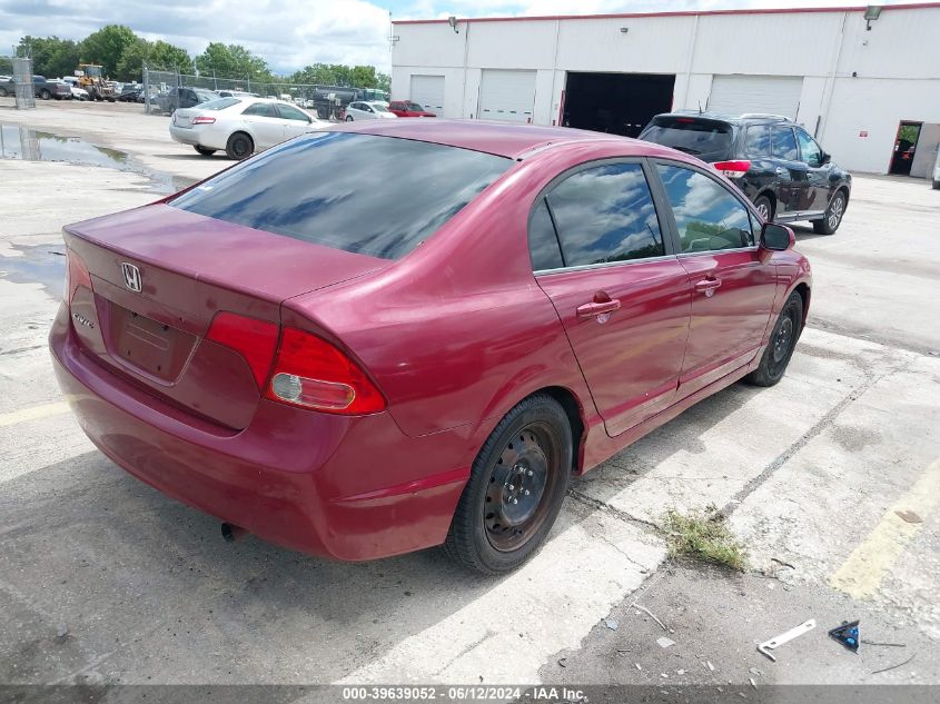 2008 Honda Civic Lx VIN: 1HGFA165X8L073565 Lot: 39639052