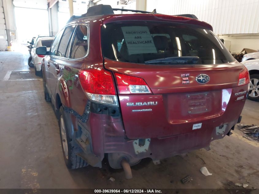 2011 Subaru Outback 2.5I Premium VIN: 4S4BRBFC0B3382118 Lot: 39639064