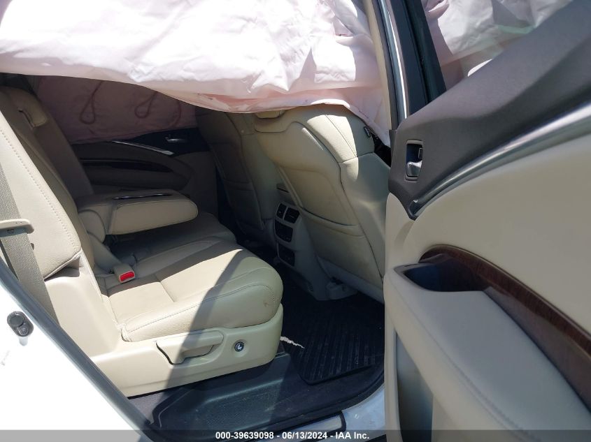 2017 Acura Mdx Technology Package VIN: 5FRYD4H54HB005504 Lot: 39639098