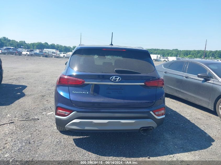 2019 Hyundai Santa Fe Se VIN: 5NMS23AD8KH017170 Lot: 39639115