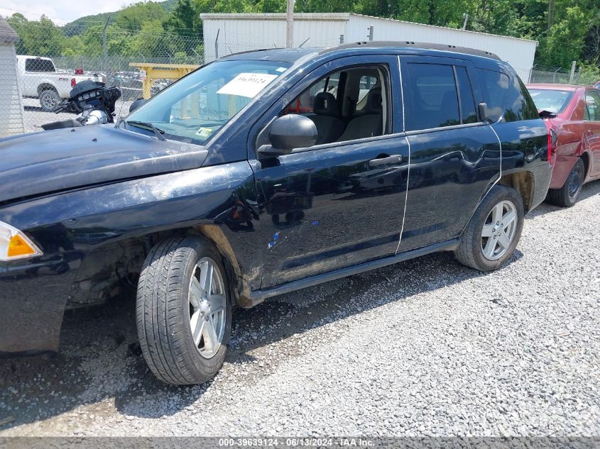 2007 Jeep Compass Sport VIN: 1J8FF47W47D291785 Lot: 39639124
