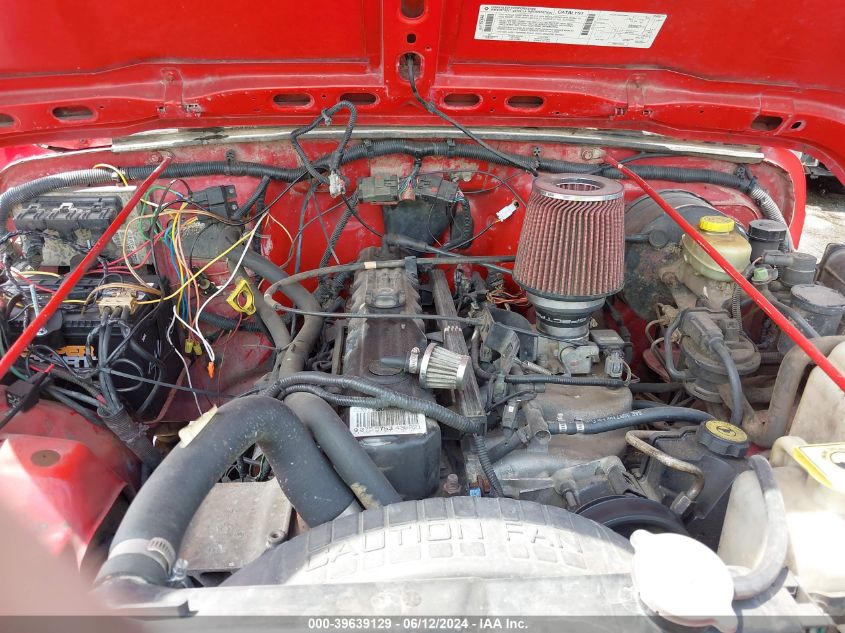 1999 Jeep Wrangler Sport VIN: 1J4FY19S6XP455833 Lot: 39639129