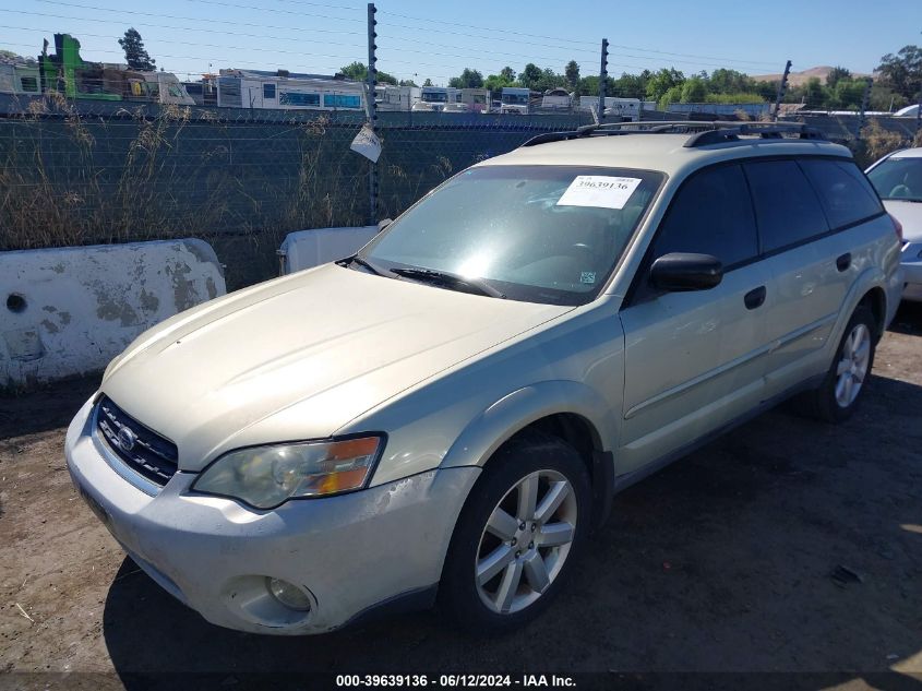 2006 Subaru Outback 2.5I VIN: 4S4BP61C467346936 Lot: 39639136