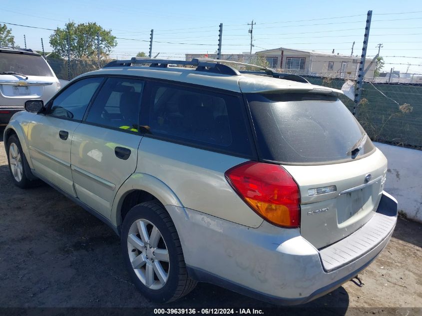 2006 Subaru Outback 2.5I VIN: 4S4BP61C467346936 Lot: 39639136