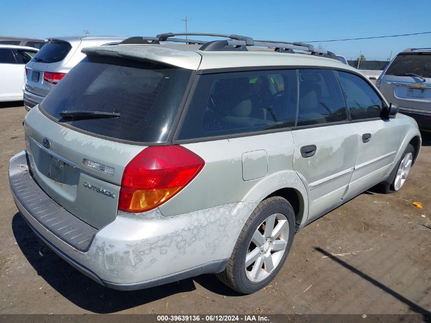 2006 Subaru Outback 2.5I VIN: 4S4BP61C467346936 Lot: 39639136