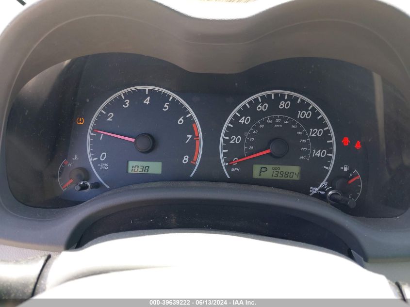 2009 Toyota Corolla Le VIN: 2T1BU40E99C090137 Lot: 39639222