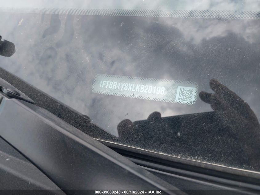 2020 Ford Transit-250 VIN: 1FTBR1Y8XLKB20198 Lot: 39639243