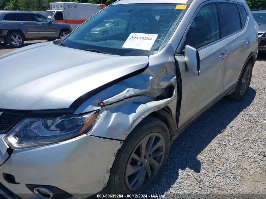 2016 Nissan Rogue Sl VIN: 5N1AT2MV0GC888458 Lot: 39639284