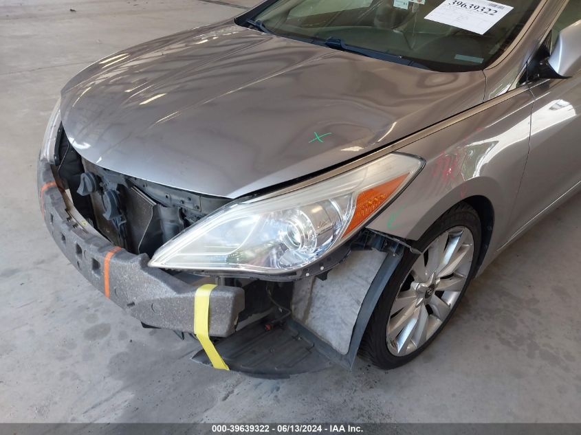 2013 Hyundai Azera VIN: KMHFH4JGXDA199026 Lot: 39639322