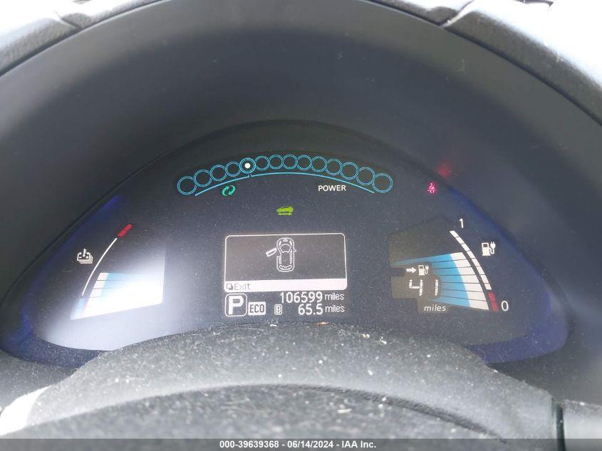 2015 Nissan Leaf S/Sv/Sl VIN: 1N4AZ0CP1FC312215 Lot: 39639368