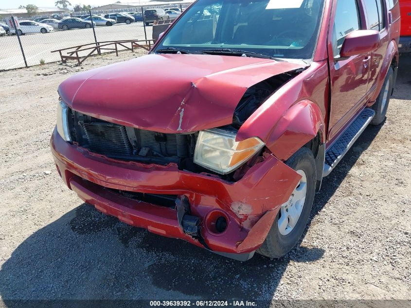 2006 Nissan Pathfinder Se VIN: 5N1AR18U56C612401 Lot: 39639392