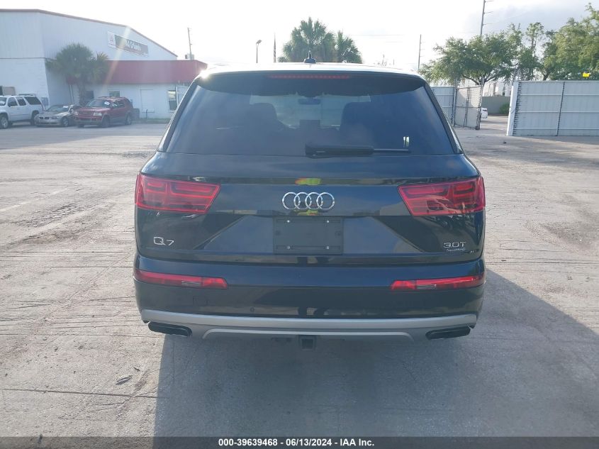 2018 Audi Q7 3.0T Premium VIN: WA1VAAF75JD029172 Lot: 39639468