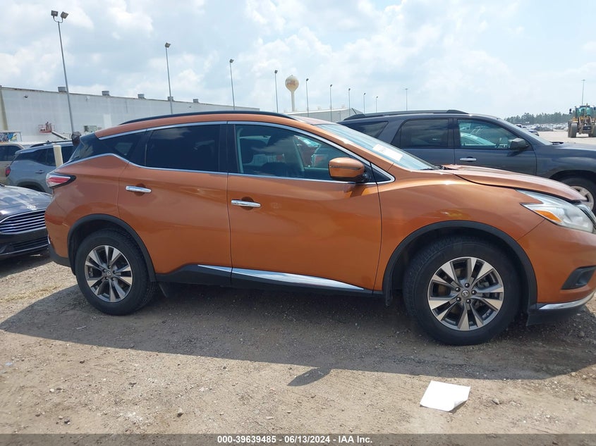 2016 Nissan Murano Sv VIN: 5N1AZ2MG9GN141333 Lot: 39639485