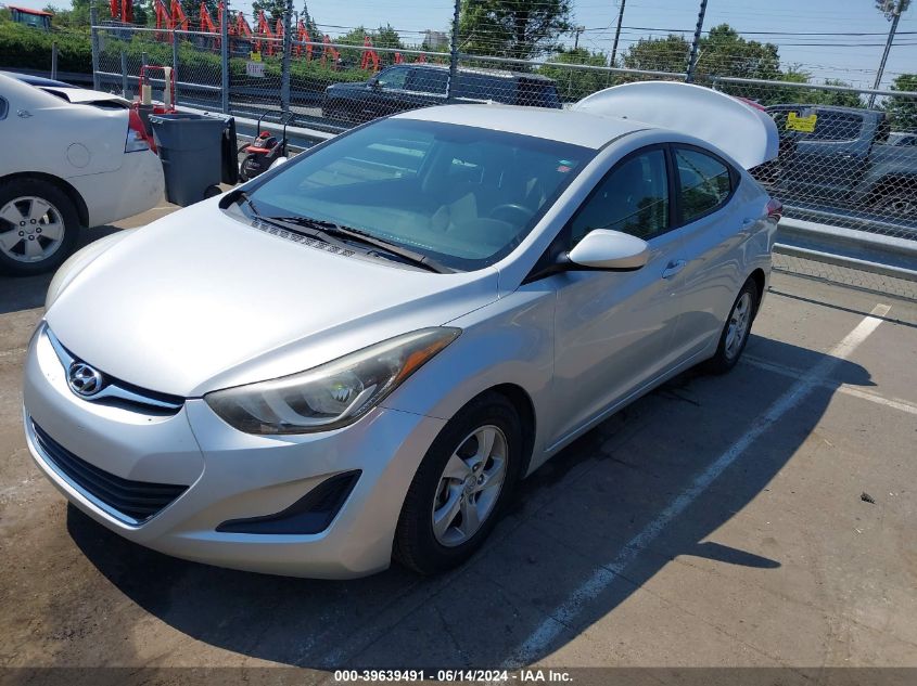 2014 Hyundai Elantra Se/Sport/Limited VIN: KMHDH4AE5EU188702 Lot: 40456976