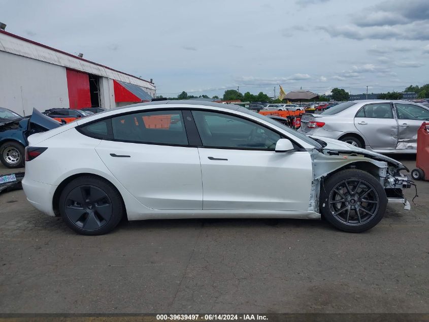 2022 Tesla Model 3 Long Range Dual Motor All-Wheel Drive VIN: 5YJ3E1EB3NF276972 Lot: 39639497