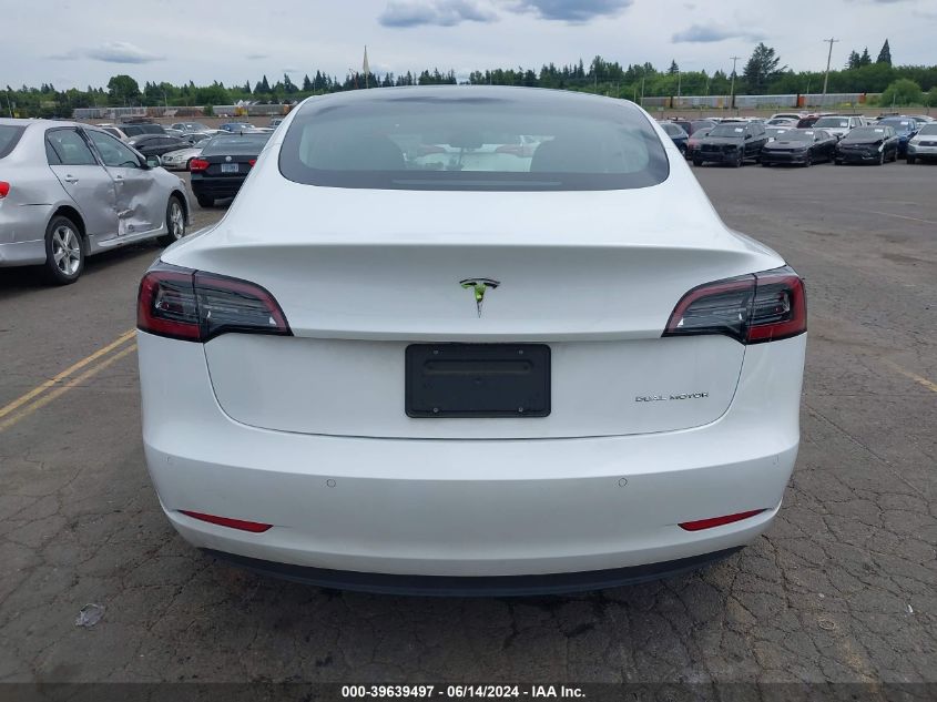 2022 Tesla Model 3 Long Range Dual Motor All-Wheel Drive VIN: 5YJ3E1EB3NF276972 Lot: 39639497