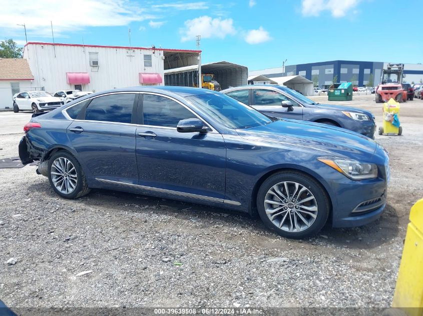 2015 Hyundai Genesis 3.8 VIN: KMHGN4JE8FU100149 Lot: 39639508