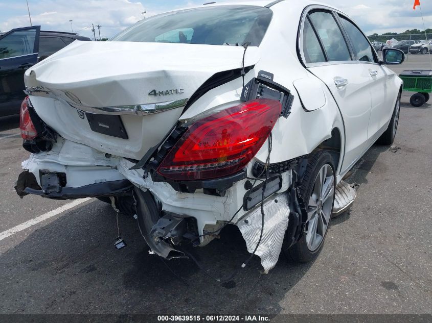 2020 Mercedes-Benz C 300 4Matic VIN: W1KWF8EB1LR599126 Lot: 39639515