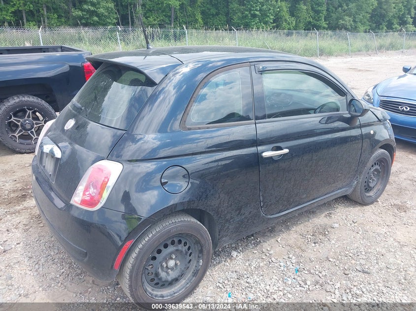 2015 Fiat 500 Pop VIN: 3C3CFFAR7FT500412 Lot: 39639543