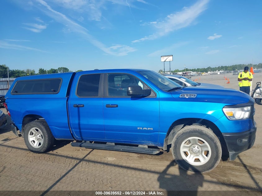 VIN 1C6RRFCGXMN714369 2021 RAM 1500 TRADESMAN QUAD CAB 4X4 "64" BOX