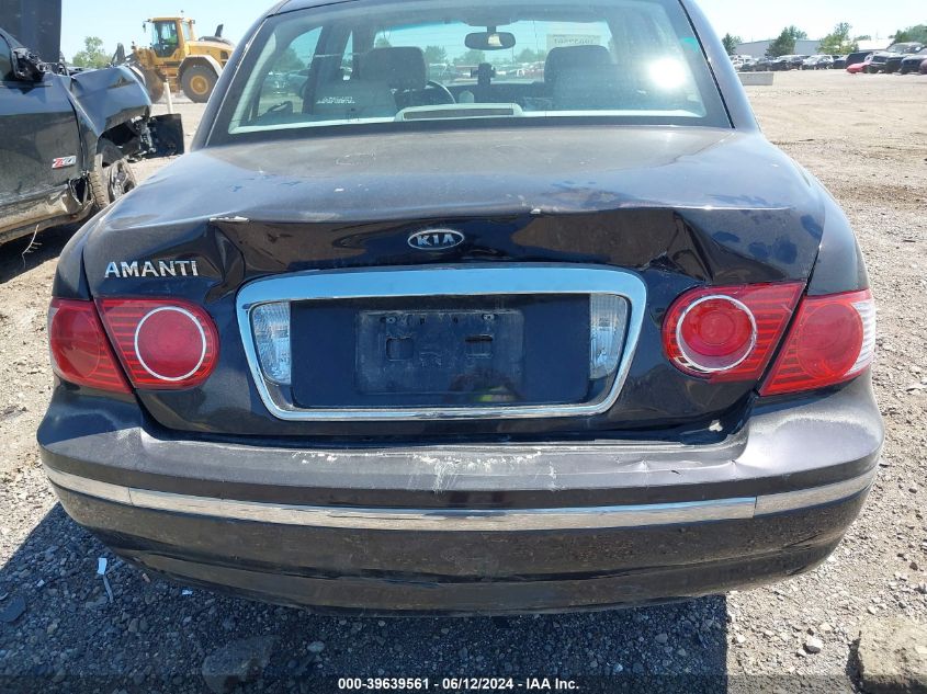 2004 Kia Amanti VIN: KNALD124545046856 Lot: 39639561