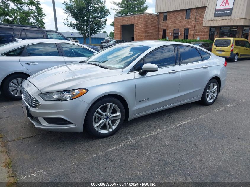 2018 Ford Fusion Hybrid S VIN: 3FA6P0UU8JR100146 Lot: 39639564