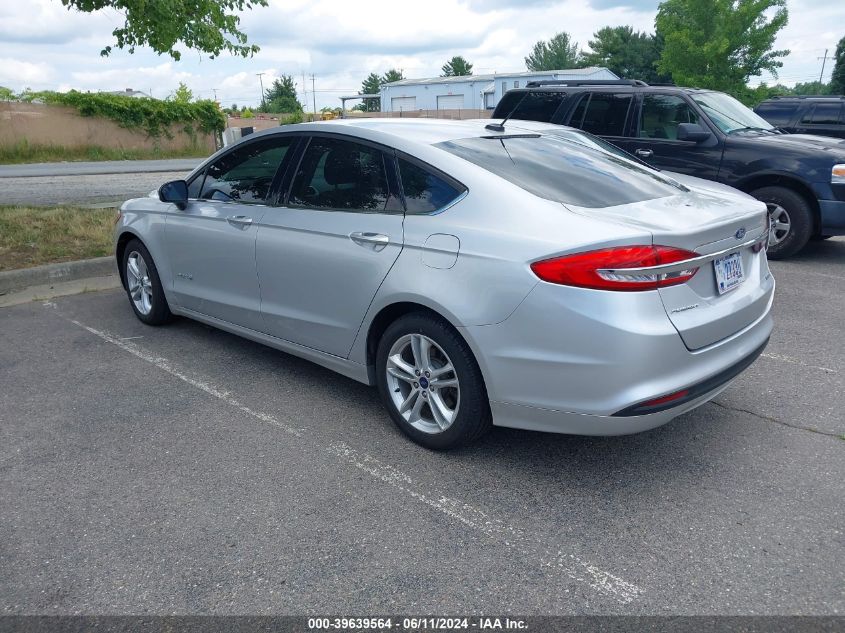 2018 Ford Fusion Hybrid S VIN: 3FA6P0UU8JR100146 Lot: 39639564