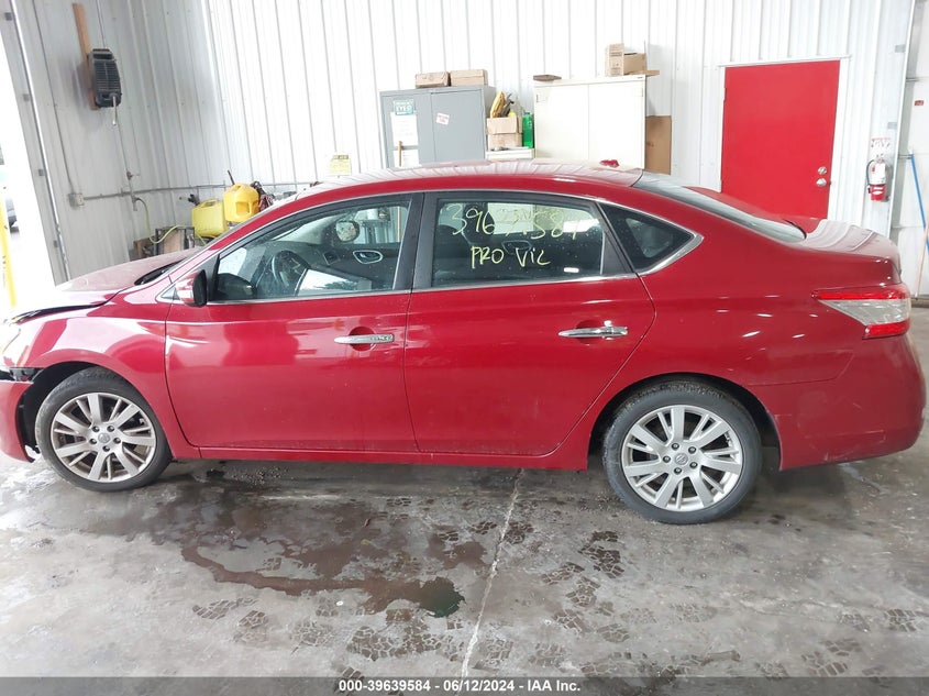 2013 Nissan Sentra Sl VIN: 3N1AB7AP5DL607896 Lot: 39639584