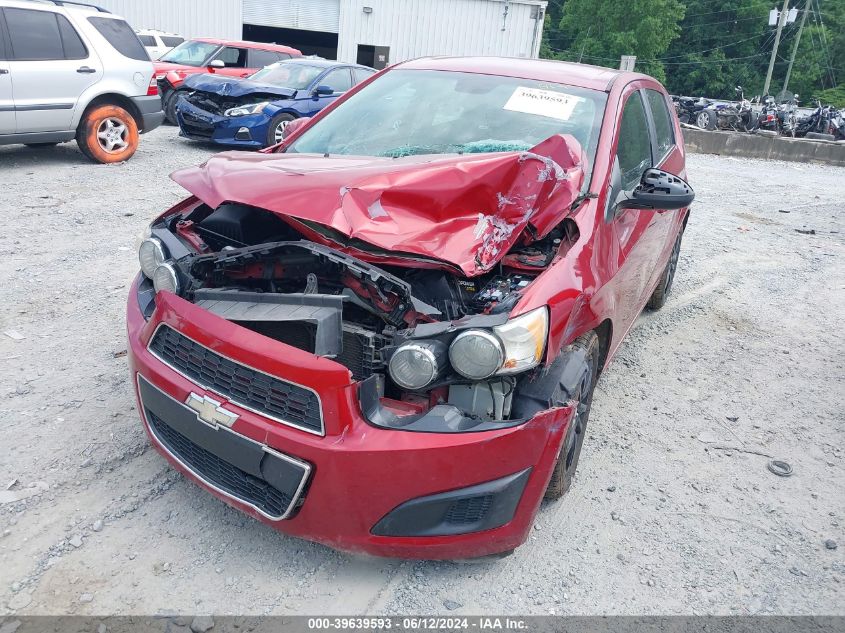 2013 Chevrolet Sonic Lt Auto VIN: 1G1JC6SH0D4202989 Lot: 39639593