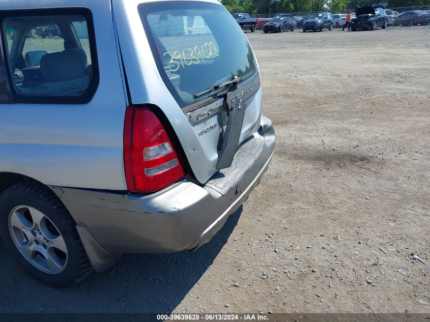 2003 Subaru Forester Xs VIN: JF1SG65643H736276 Lot: 39639628