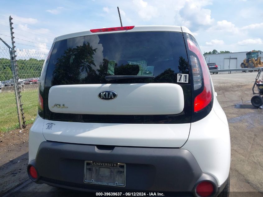 2014 Kia Soul VIN: KNDJN2A26E7738952 Lot: 39639637