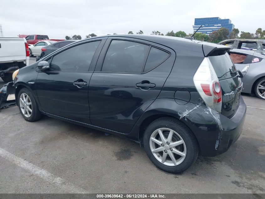 2013 Toyota Prius C Three VIN: JTDKDTB38D1044642 Lot: 39639642