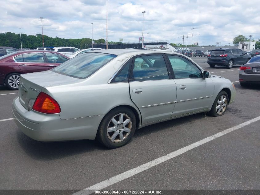 2000 Toyota Avalon Xls VIN: 4T1BF28BXYU056889 Lot: 39639645