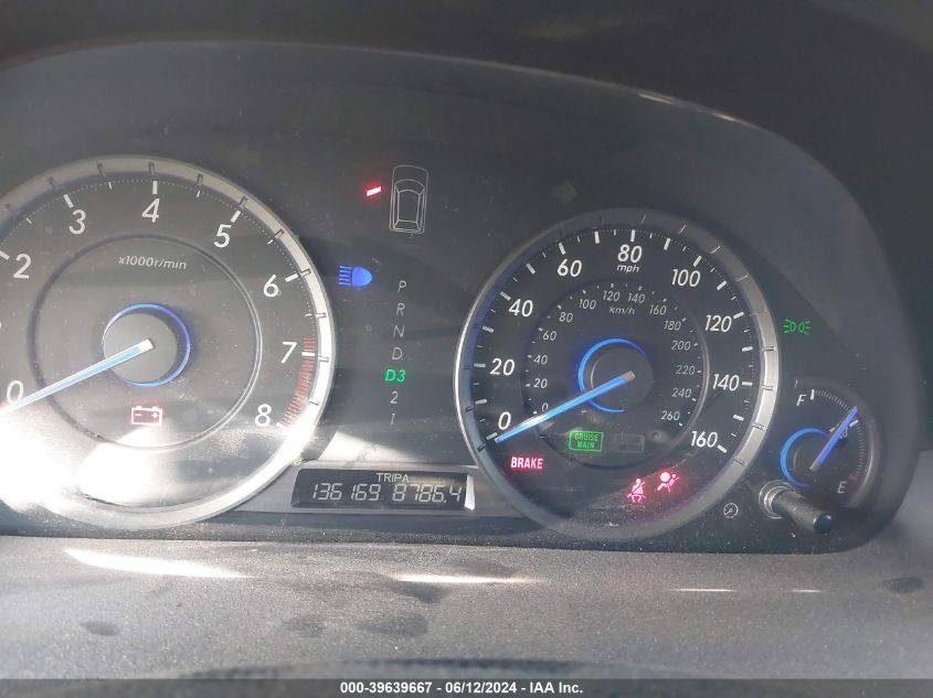 2012 Honda Crosstour Ex-L VIN: 5J6TF2H50CL006885 Lot: 39639667