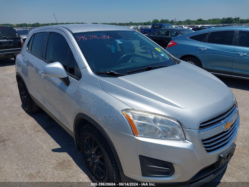 2015 Chevrolet Trax 1Ls VIN: KL7CJKSB9FB217481 Lot: 39639684