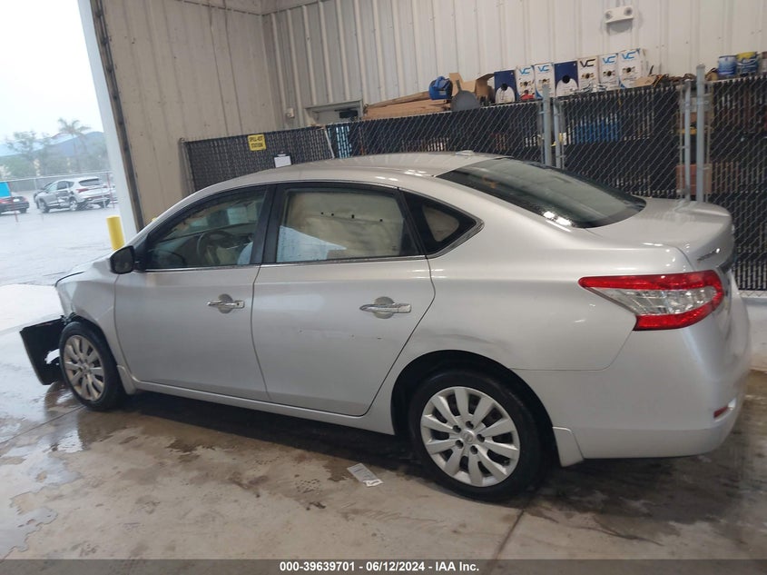 2015 Nissan Sentra Sv VIN: 3N1AB7AP4FL696931 Lot: 39639701