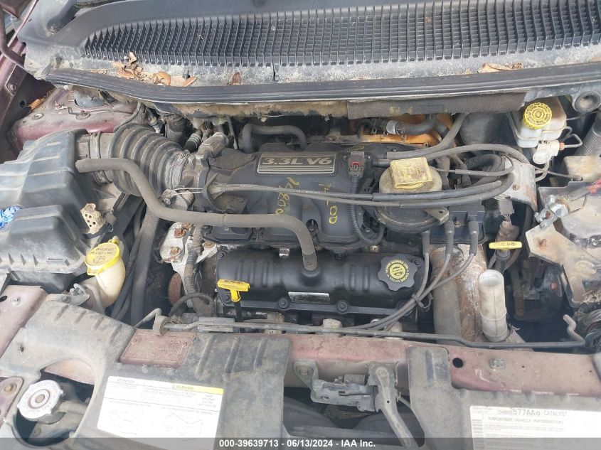 2001 Chrysler Town & Country Lx VIN: 2C4GP44331R380139 Lot: 39639713