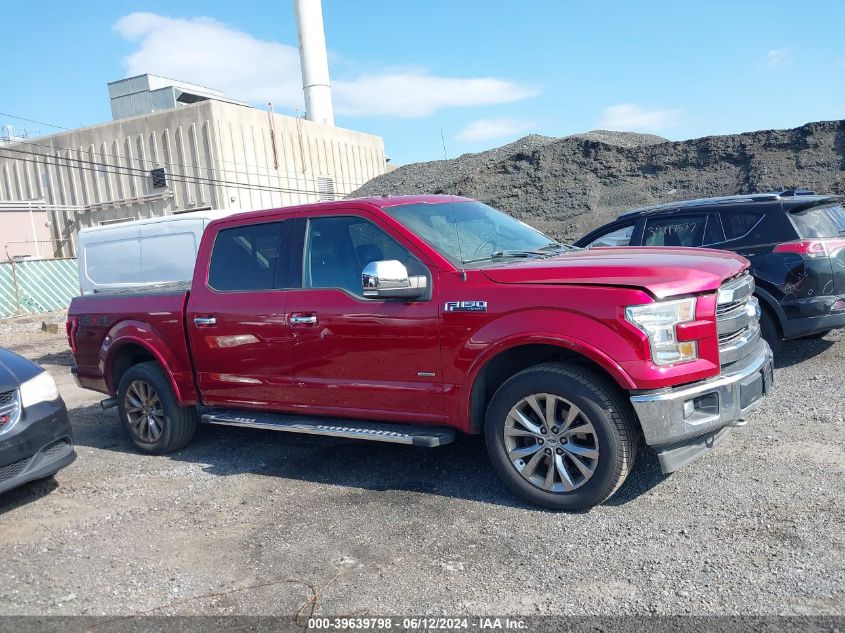 2017 Ford F-150 Lariat VIN: 1FTEW1EG5HFB92301 Lot: 39639798